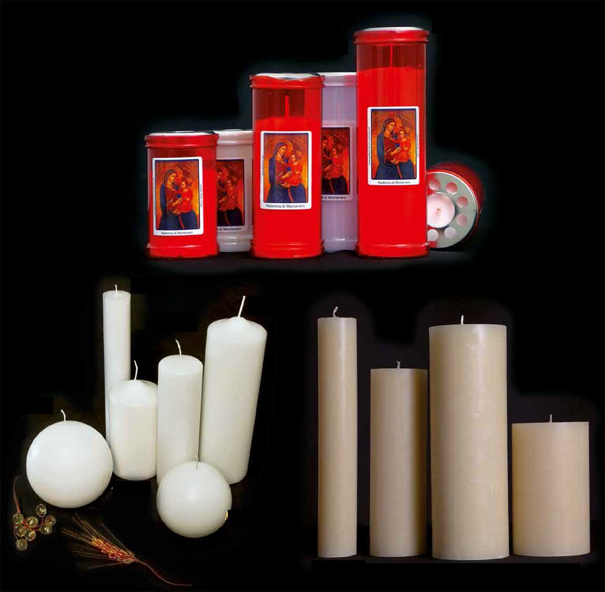 Ceri votivi e candele da altare