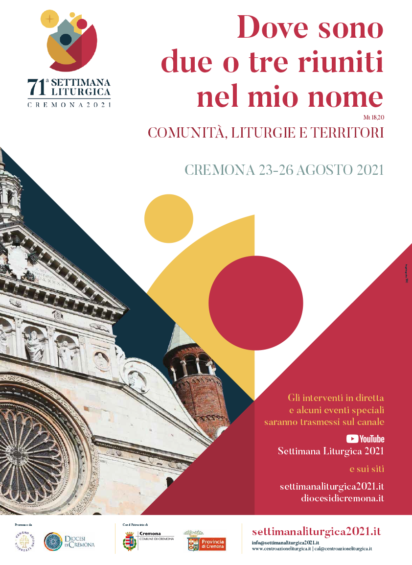 Locandina 71esima Settimana Liturgica Nazionale Cremona - Devotio