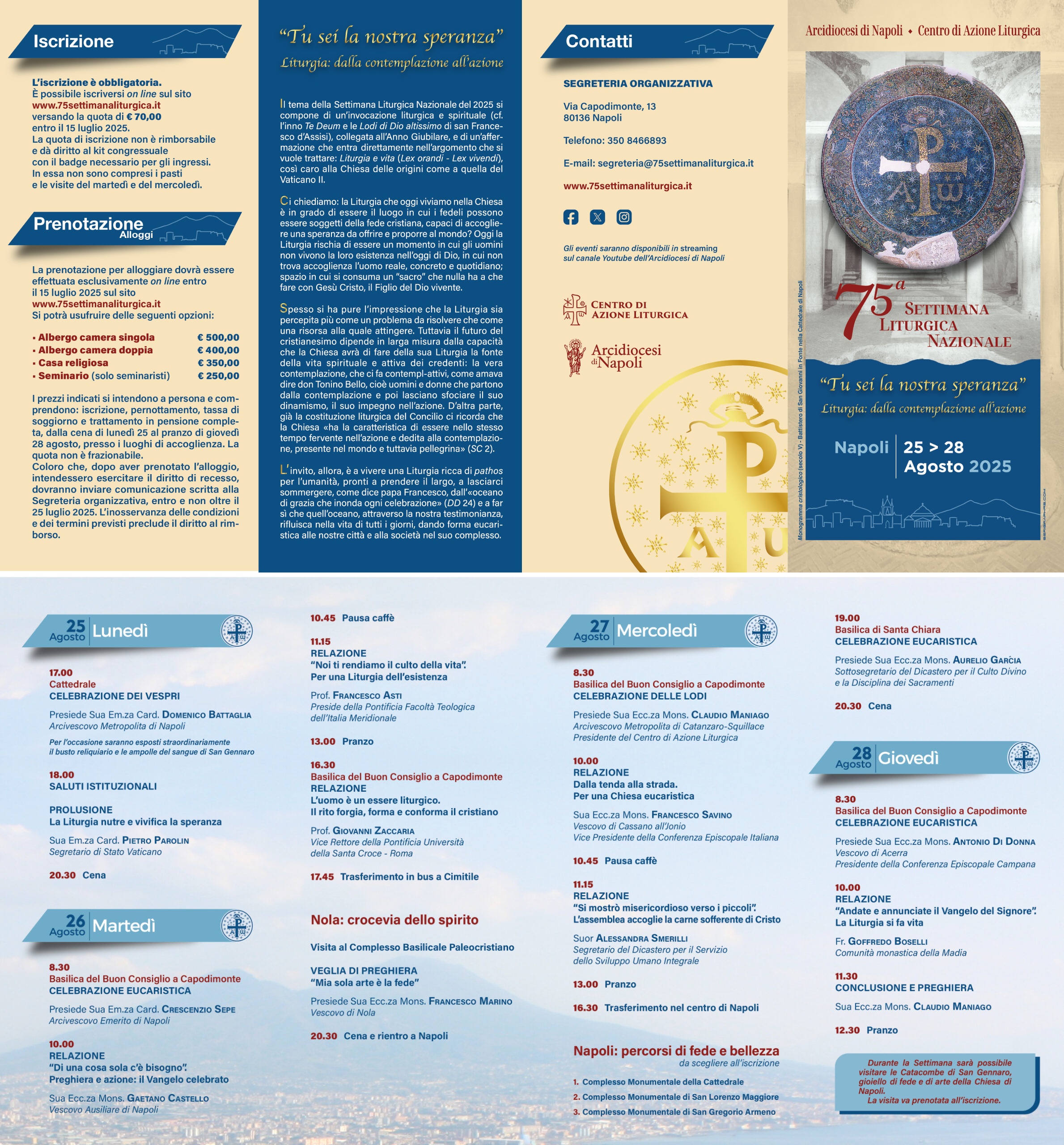 75 settimana liturgica nazionale Napoli