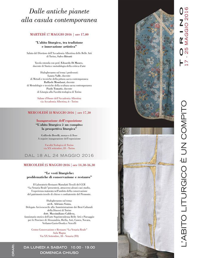 L'abito liturgico è un compito - Atelier Sirio